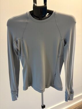 Lululemon It’s Rulu Run Long Sleeve Shirt ~ 6 ~ Rhino Grey
